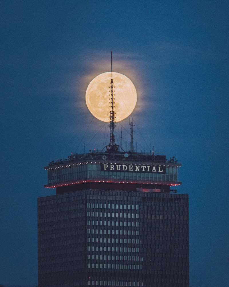 FULL MOON OVER PRUDENTIAL CENTER