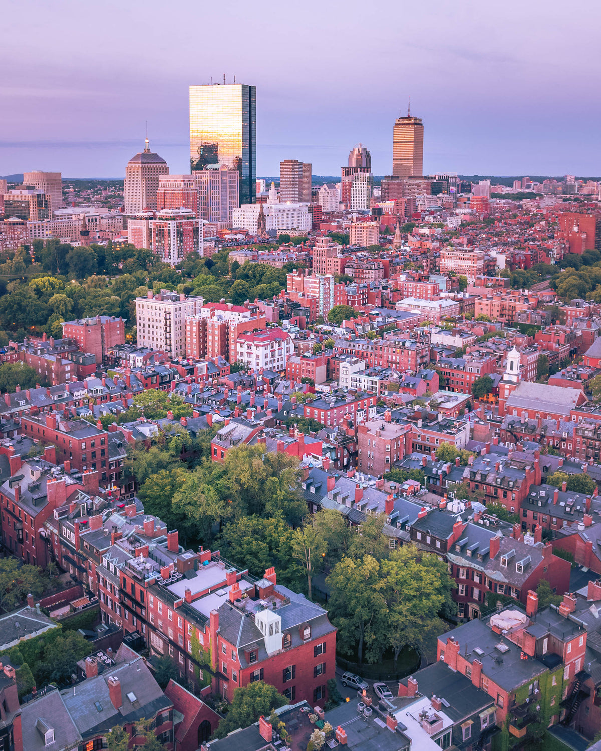 VIEW OF BOSTON FROM BEACON HILL