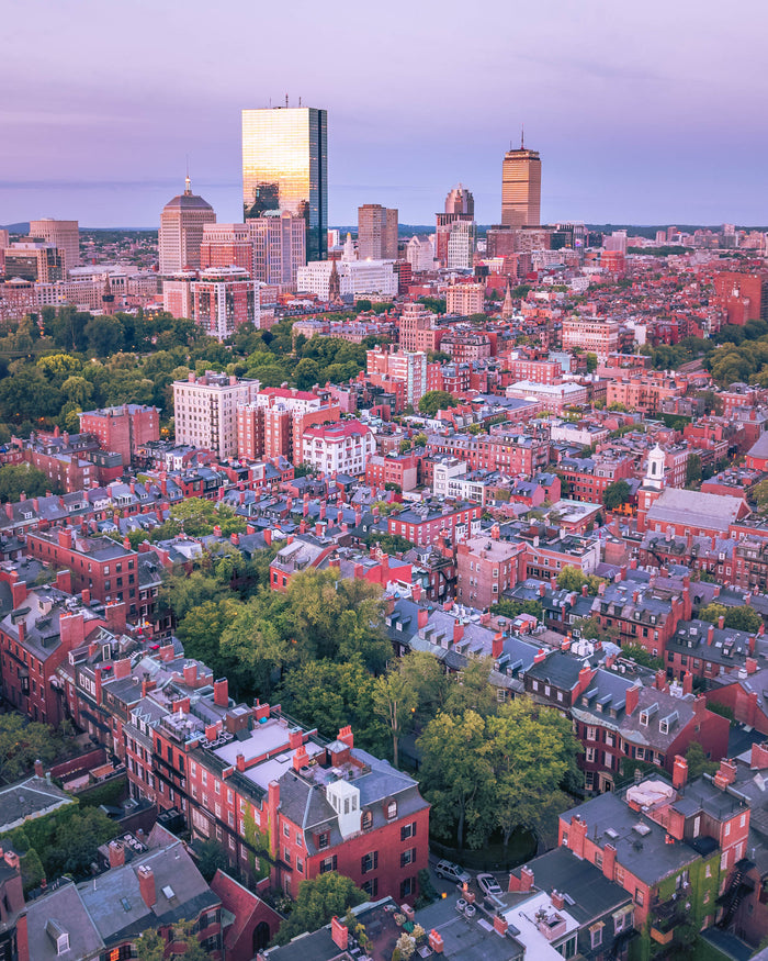 VIEW OF BOSTON FROM BEACON HILL